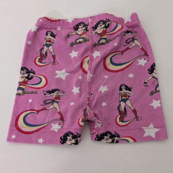 Hanna Andersson 100 Wonder Woman Pajama Set Girls Size 4 Pink Organic Cotton - Picture 8 of 8
